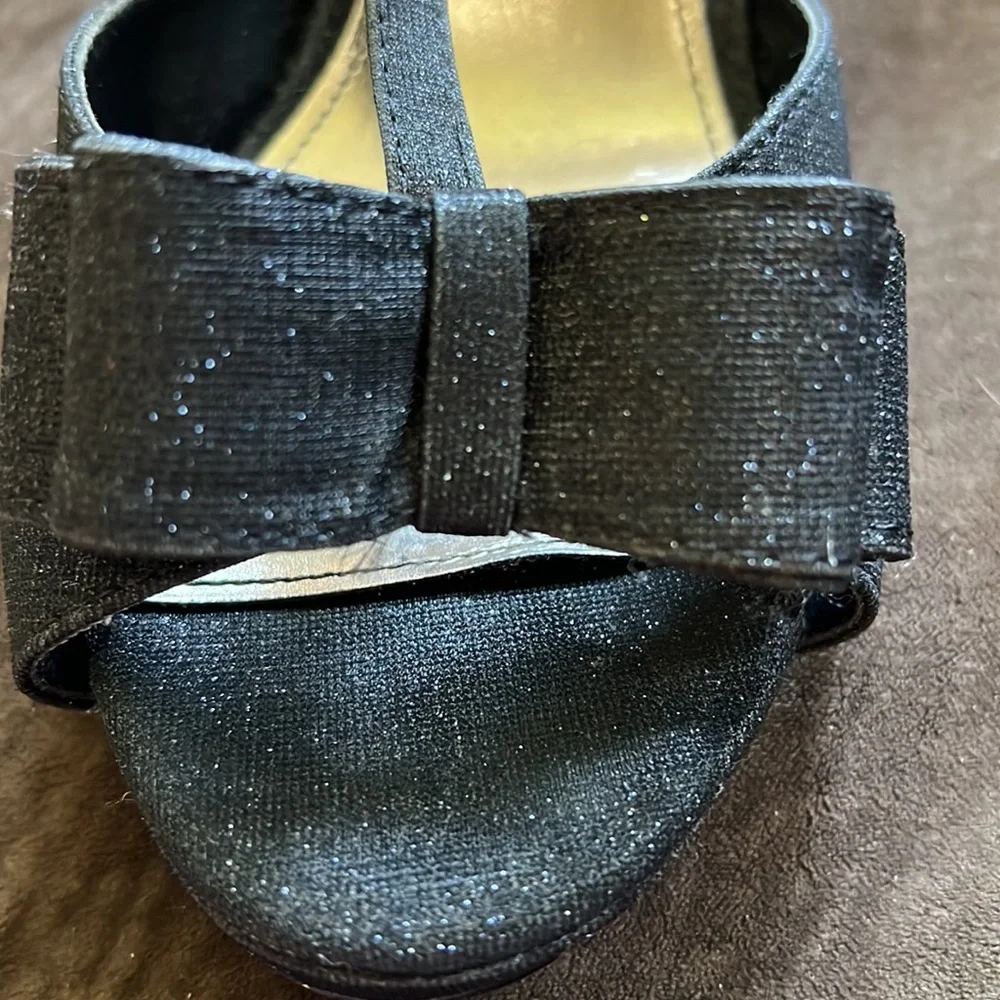 Black sparkly heels Size 8 - Picture 3 of 3